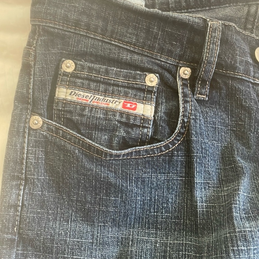 Diesel Blue Straight Leg Jeans 29x31